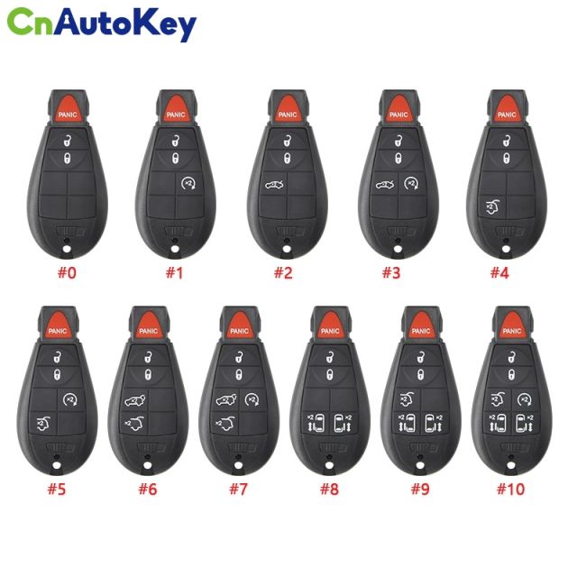 CN015100 Aftermarket 2011-2019 Chrysler Dodge Caravan  7-Button Keyless Go Fobik  PN 5026591AK  IYZ-C01C