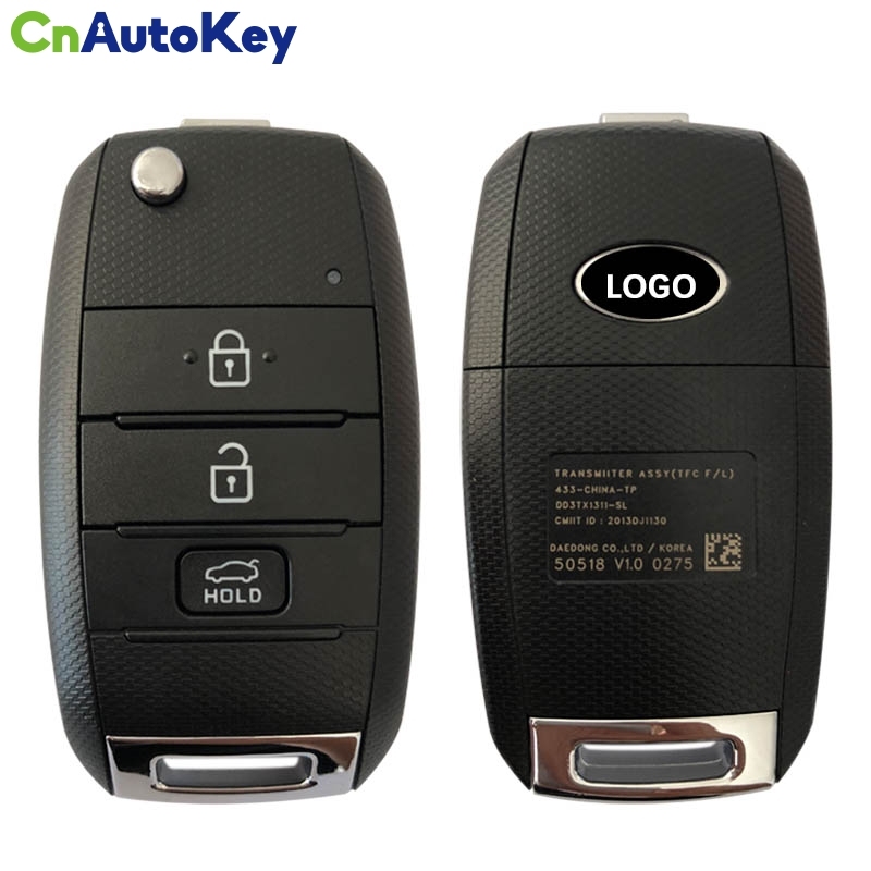 CN051024  Original 2013-2015 KIA Sportage Flip Key 3B – 433MHZ – 95430-3W200