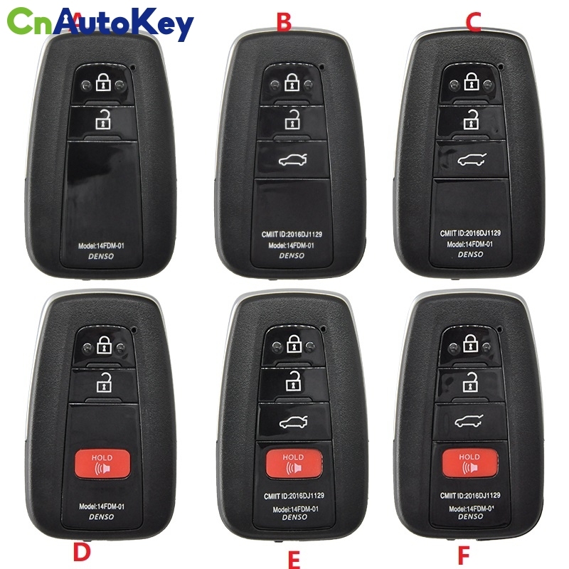 KH014 KH100 KH100+ Copy Toyota Lexus 8A(88 A8 A9 AA DST-AES) 4Buttons Smart Key Suitable for all Frequency T0440B