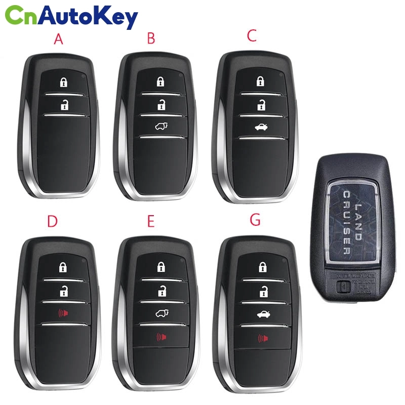 CS007107  2/3/4 Buttons Remote Key Shell For Toyota Fortuner Prado Camry Rav4 Highlander Crown Fob Smart Key Keyless Case Housing