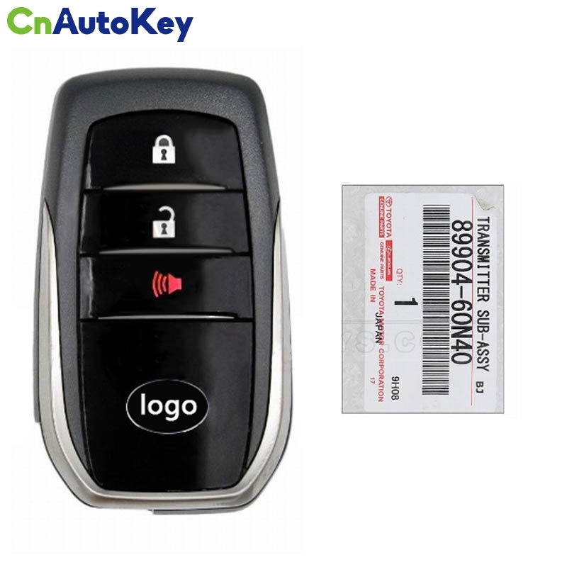 CN007244 Genuine Toyota Land Cruiser 2017-2020 Smart Key Remote 3 Buttons 433MHz 89904-60N40 89904-60N41 / FCCID: BJ2EW