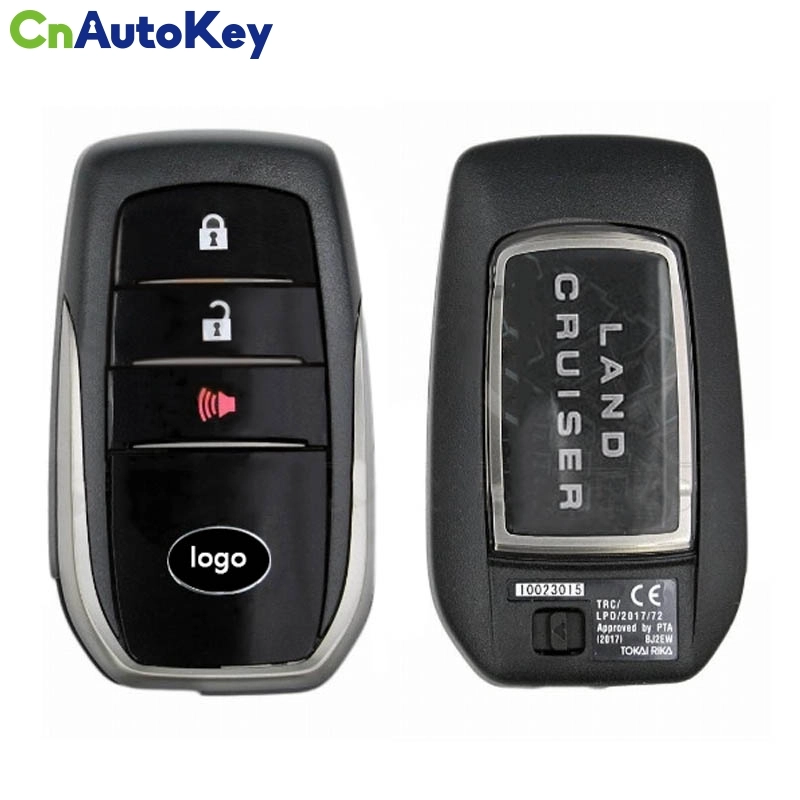 CN007243  Genuine Toyota Land Cruiser 2018-2019 Smart Key Remote 3 Buttons 433MHz 89904-60M60 / FCCID: BJ2EW - TIRIS TMS37200 Transponder CHIP