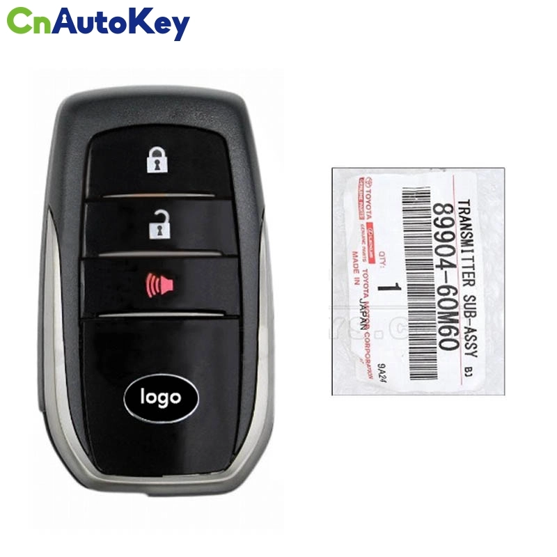 CN007243  Genuine Toyota Land Cruiser 2018-2019 Smart Key Remote 3 Buttons 433MHz 89904-60M60 / FCCID: BJ2EW - TIRIS TMS37200 Transponder CHIP