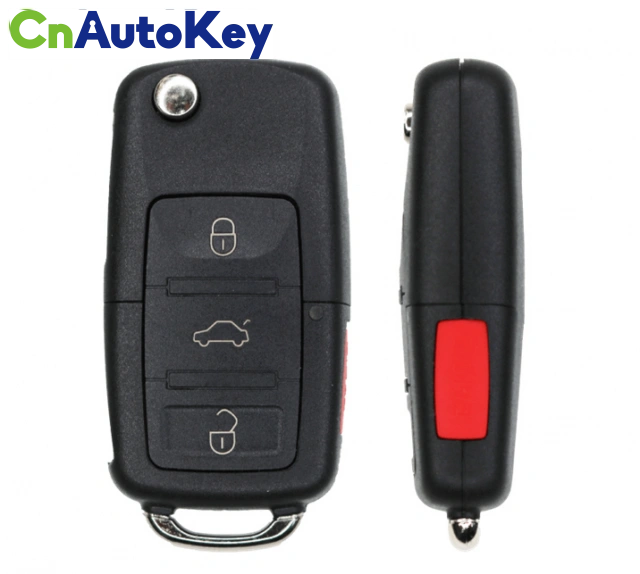 CN001129  Volkswagen 4 Button Remote Flip Key Fcc 1K0959753P Chip 48 Can Pn NBG92596263 AFTERMARKET