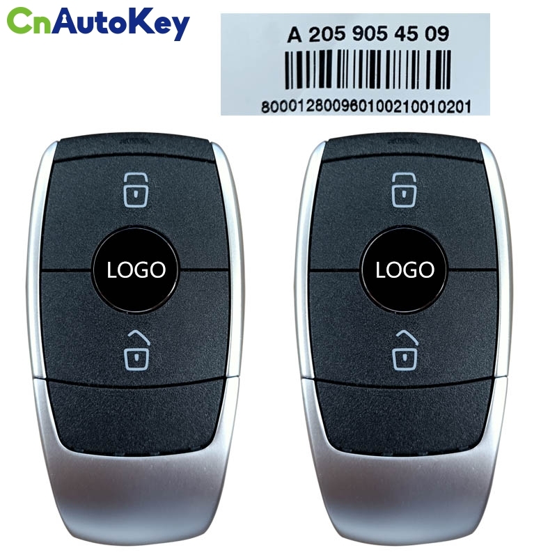 CN002084  OEM 2x Smart Keys Mercedes C-Class W205 Buttons:2 / Frequency: 433.92MHz / Part No: A2059054509/ Blade signature: HU64 / Keyless Go (ONLY PA