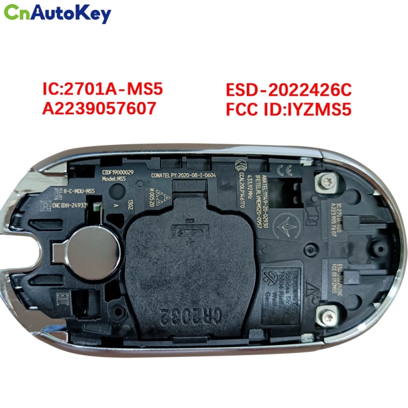 CN002091 OEM Smart Key Mercedes S-Class 2020+ Buttons:3 / Frequency: 433.92MHz / Part No: A223 905 75 07 (ONLY PAIRS)