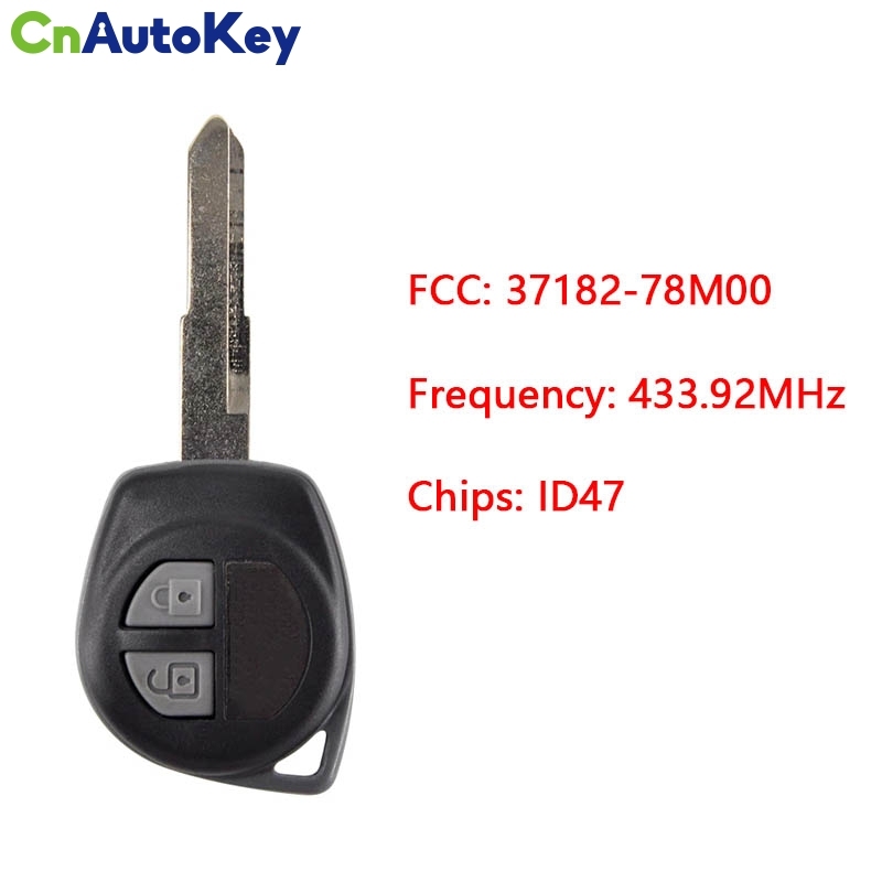 CN048019  for Suzuki 2 button remote key 433.92MHZ with 47 chip-ASK model 37182-78M00 Model NO:T79M0 DELPHI 53683Y150720329