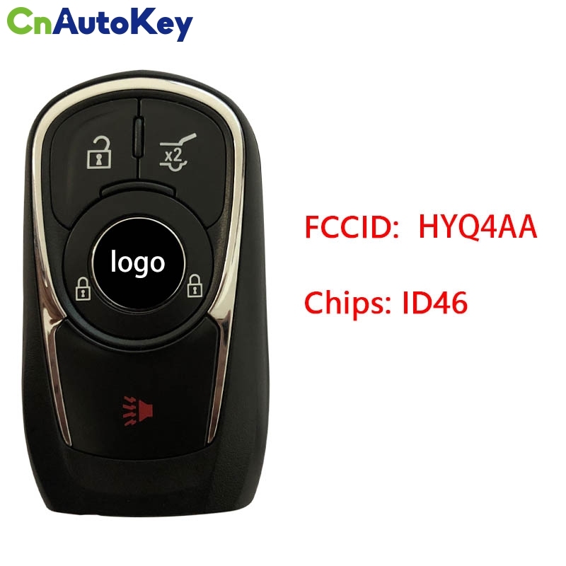 CN013024  2017-2020 Buick LaCrosse 4-Button Smart Key Fob Remote (FCC: HYQ4AA, P/N: 13508414)