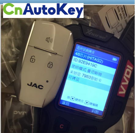 CN097008 Smart Keyless Car Remote Key 433Mhz with ID46 Chip for JAC S5, S3, T5, T6, Refine, A60