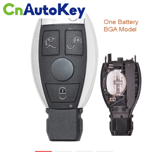 CS002052  Replacement 3 Button Car Remote Control Fob Shell for Mercedes-Benz BGA Models (One Battery Holder）