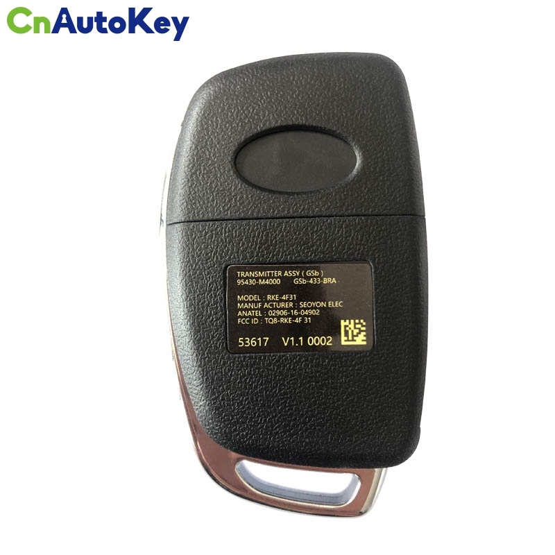 CN020119 2016 Hyundai Creta Remote Flip Key 3+1B 433MZ 4D60 80BIT 95430-M4000