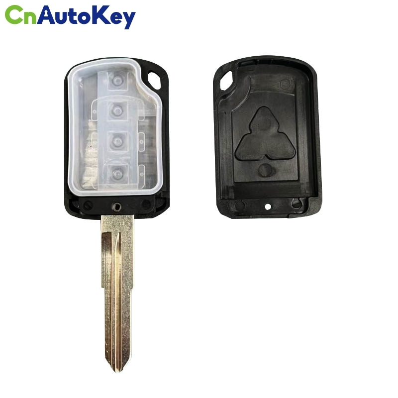 CS011020  Remote Head Key Shell Housing Fob 2/3/4 Buttons For Mitsubishi Eclipse Outlander Mirage lancer OUCJ166N Car Key Case （white button）