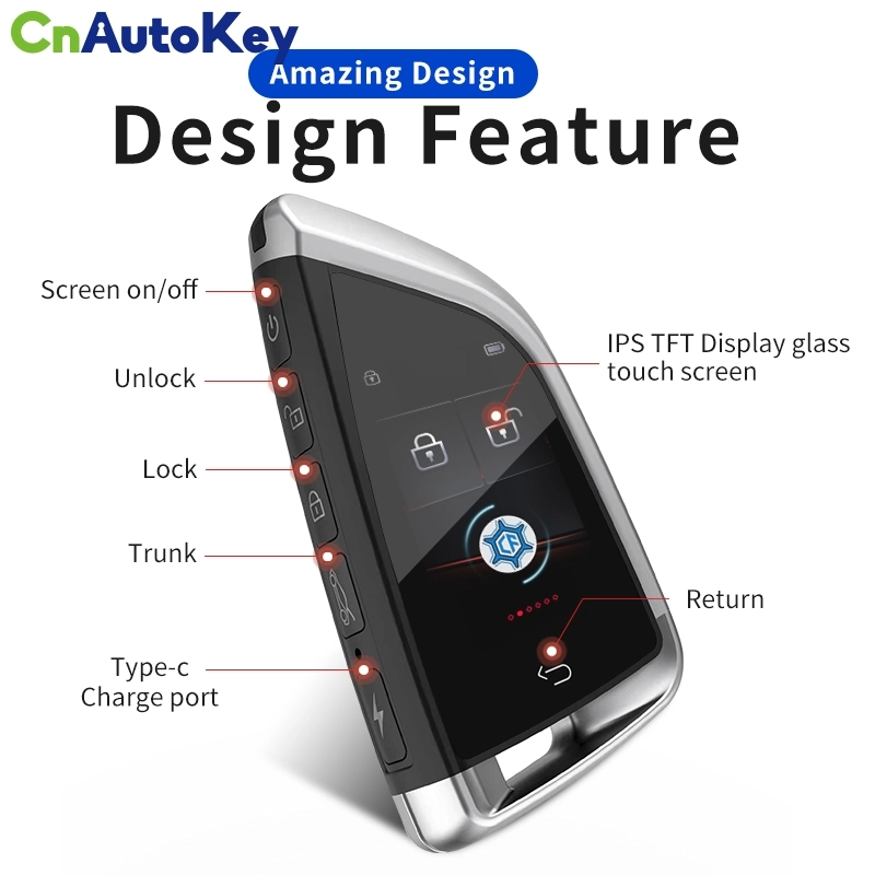 CN111  CF568 Style Modified Smart Remote Key LCD Screen for BMW for Benz for Audi for Toyota for Honda for Cadillac For Buick/Land Rove