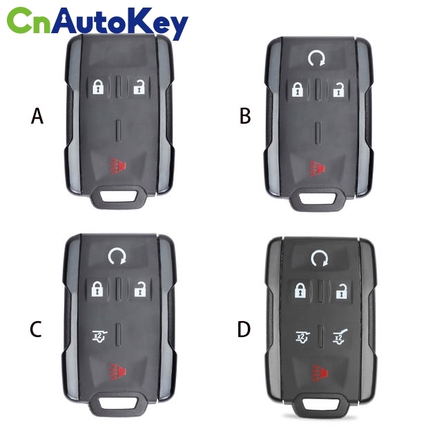 CN014084   Remote Control Key 3 / 4 / 5 / 6 Button 433MHz Fob for Chevrolet Silverado 2019- 2021, GMC Sierra 2021 FCC: M3N-32337200