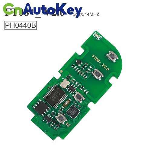 KH039   Lonsdor FT08 PH0440B Update Verson of FT08-H0440C 312/314Mhz Toyota Smart Key PCB Frequency Switchable