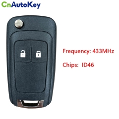 CN014005 Remote Key 2 Button 433MHz ID46 for Chevrolet Aveo Cruze Orlando Uncut