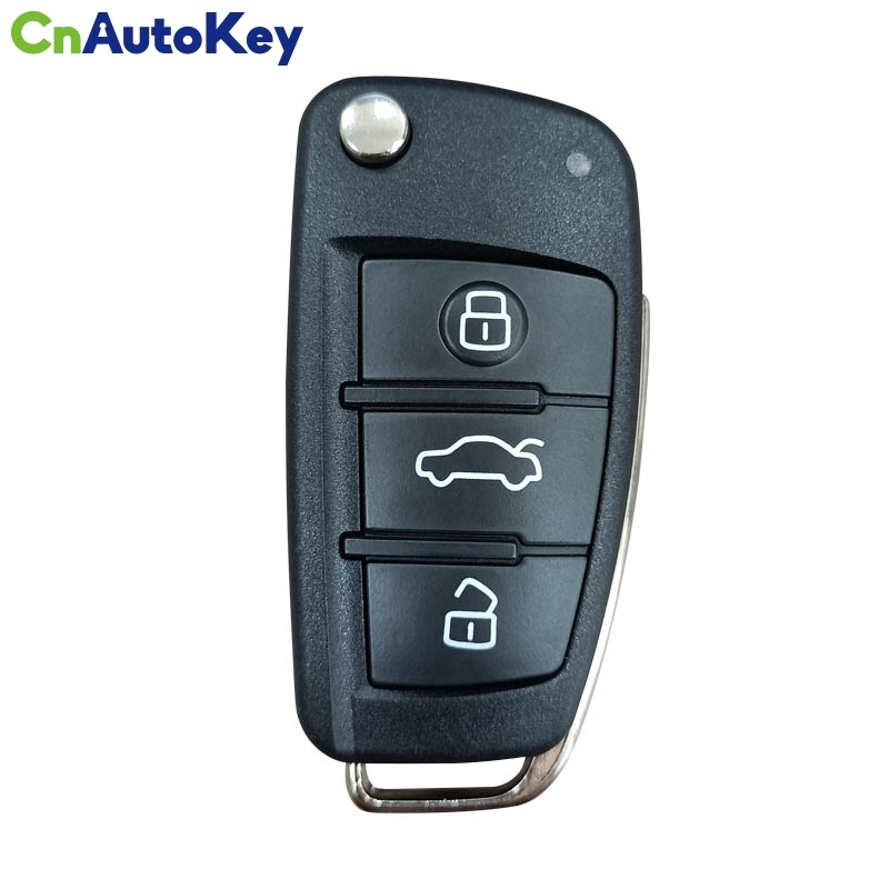CN008025 FLIP Remote Key 3 Buttons For Audi A1 Q3 433mhz id48 8X0 837 220 D