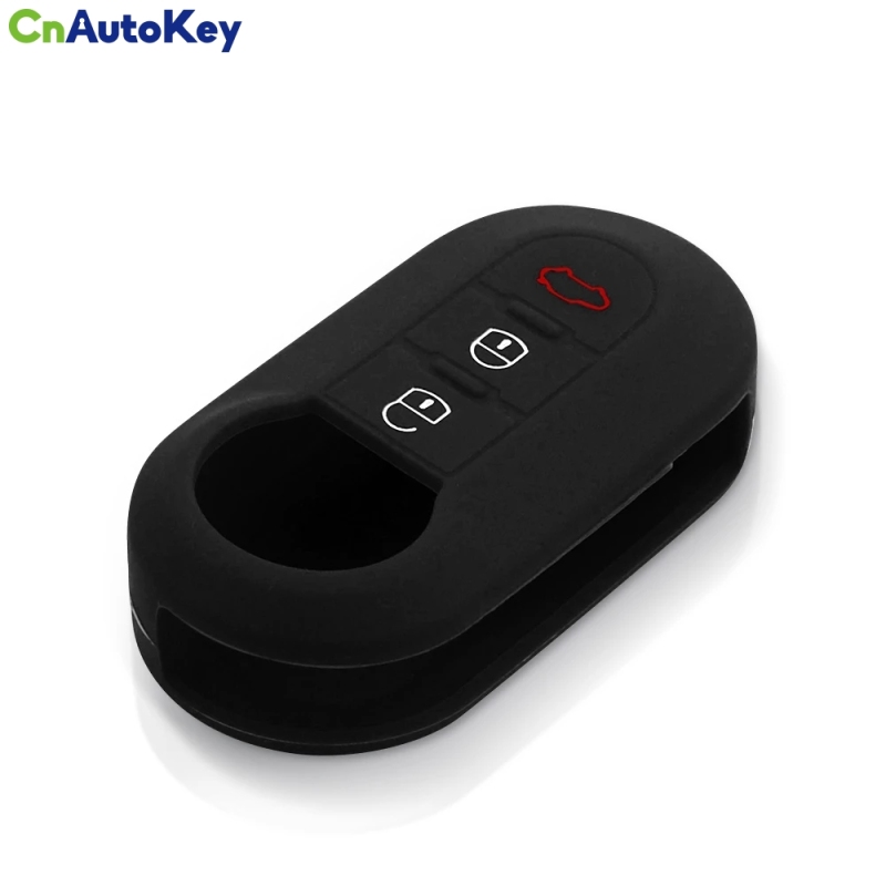 CS017012   10pcs For Fiat 500 Panda Dubbed Grande Punto Stilo 500x Ducato Remote Flip Key Protect Silicone Car Key Cover Case