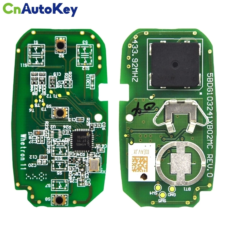 CN014086 World Remote Control Car Key For Chevrolet Tracker Orlando JM Trax 433.92 MHz 4A PCF7938X Chip Replacement Original Card