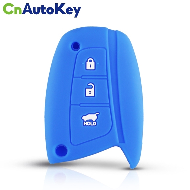 CS020034 Silicone Key Rings Key Cover Case Fob Protector For Hyundai Solaris ix35 ix45 Accent Elantra Santa Fe 3 BT Case Key Cover