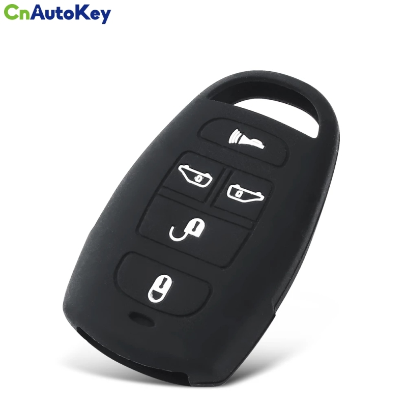 CS020037  Key Rings for Hyundai for Kia Sedona Mini Van 5 Buttons Silicone rubber Car Key Cover Case Holder Shell Skin