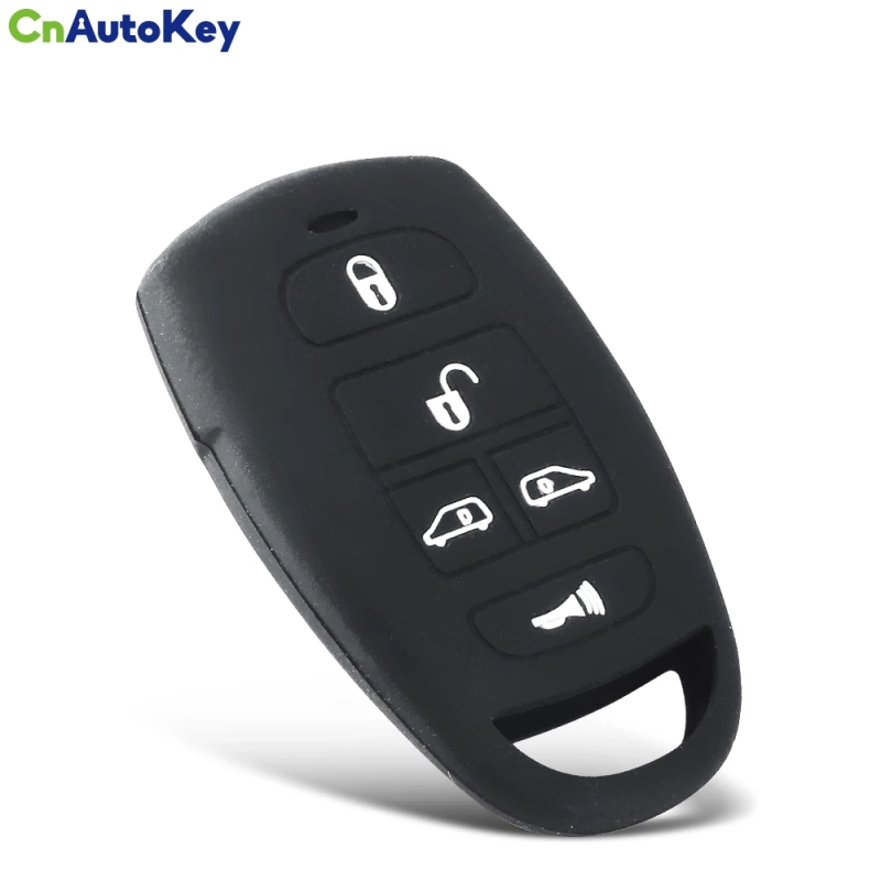 CS020037  Key Rings for Hyundai for Kia Sedona Mini Van 5 Buttons Silicone rubber Car Key Cover Case Holder Shell Skin