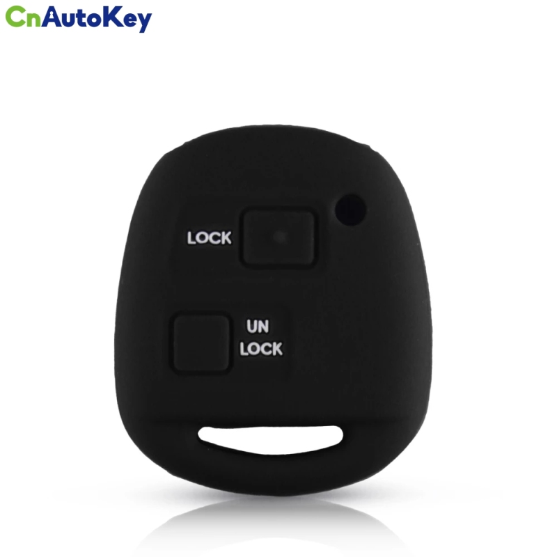 CS007117  2 Button Silicone Car Key Case For Toyota Camry 4Runner Yaris Corolla RAV4 For Lexus RX LS GX SC Remote Fob Cover