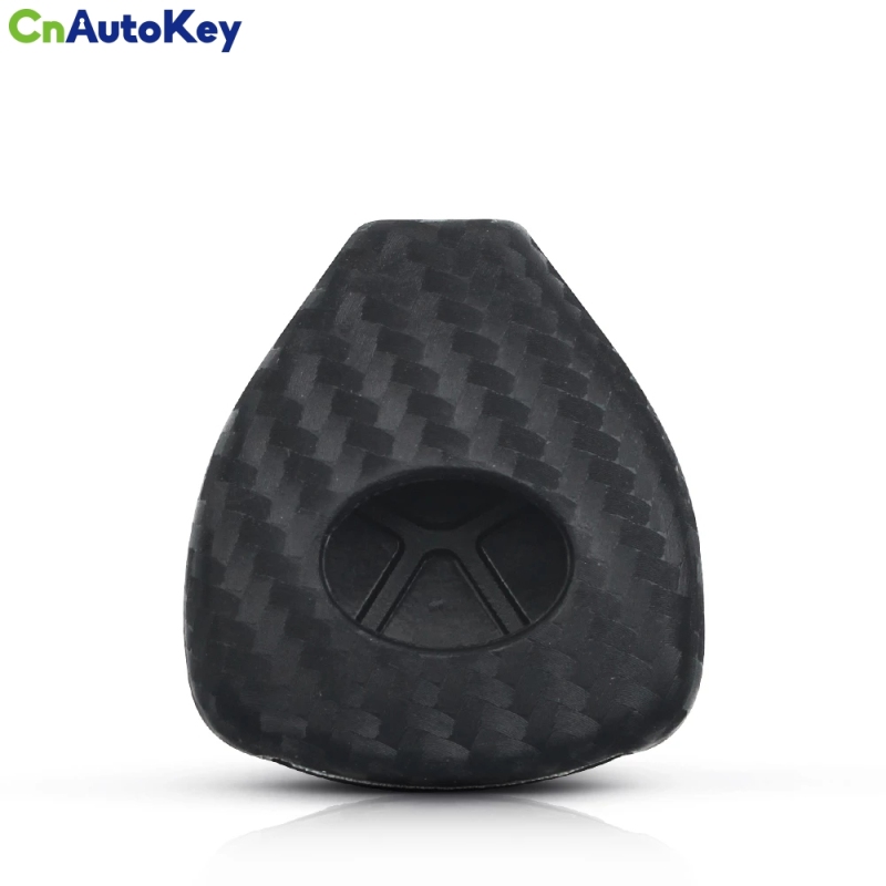 CS007115  Carbon Silicone Car Key Case For Toyota Yaris Tarago Camry Corolla RAV4 Crown Avalon Venza 4 Buttons Key Rings