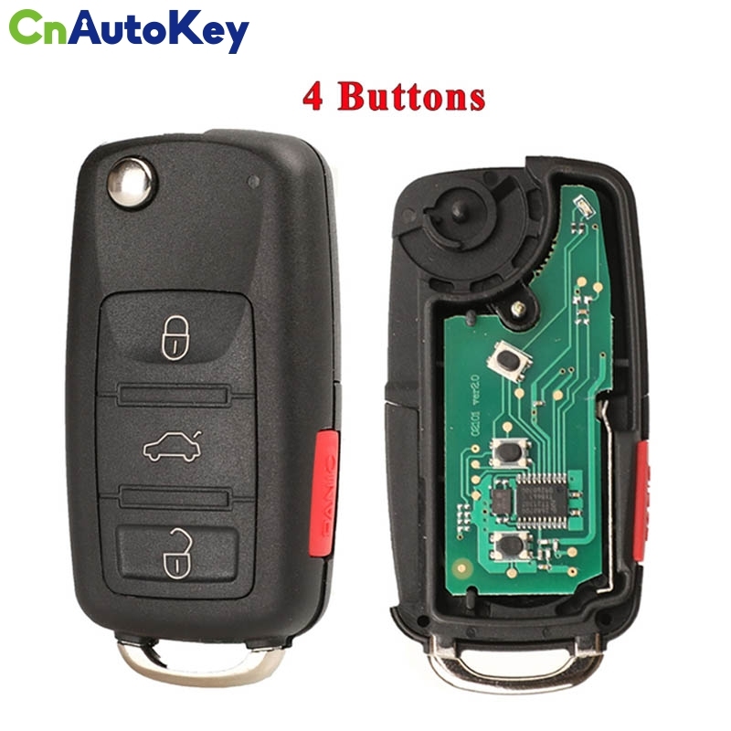 CN001132  3/4BTN 315/433MHz ID46 Flip Remote Auto Key Fob Für Touareg VW Touareg Phaeton 2002-2012 3D0959753R /3D0959753AK AR