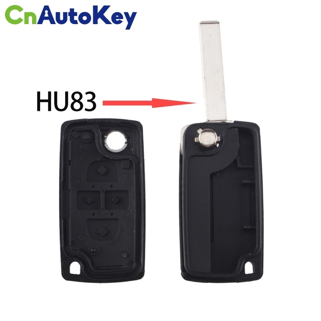 CS009044   Für Citroen CE0523 HCA/HU83 VA2 Klinge 4 Butttons Für Peugeot 1007 Für Citroen C8 Auto Schlüssel Flip floding Fob Remote Key Fall