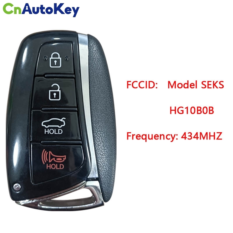 CN020153 2010-2011 Hyundai Grandeur 3+1 button remote key 434MHZ 4D70+dst40 Model SEKSHG10B0B KCCSCK-SEKSHG10B0B CMIIT ID 2011DJ0456