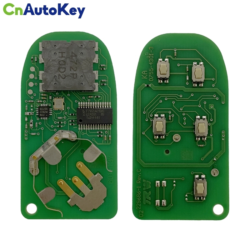 CN087002  For Dodge RAM  4+1 button 433MHZ Smart Remote Key 433MHZ PCF7945 GQ4-54T