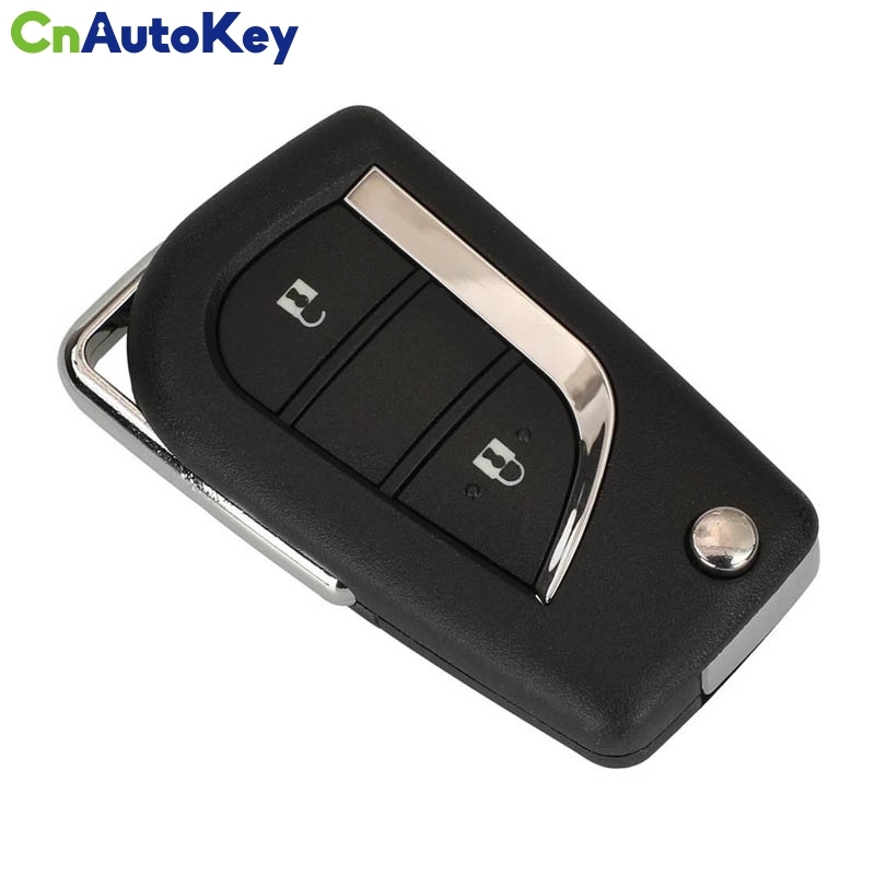 CN007267  2 Button BA2TA 433MHz 8A Chip 89070-0KB40 Folding Filp Remote Control Car Key Fob Fit For Toyota Hilux 2015 - 2020