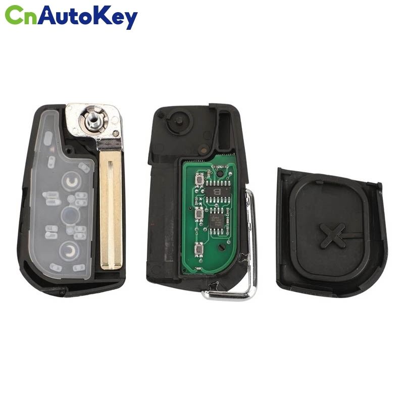 CN007268  3 Button BA2TA 433MHz 8A Chip 89070-0KB40 Folding Filp Remote Control Car Key Fob Fit For Toyota Hilux 2015 - 2020
