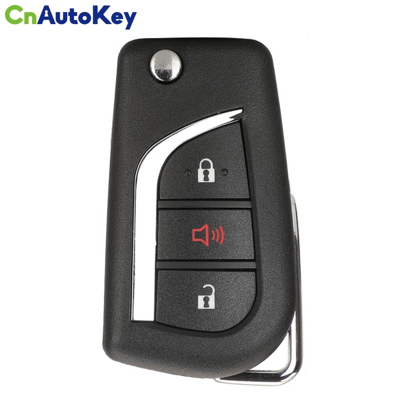 CN007268  3 Button BA2TA 433MHz 8A Chip 89070-0KB40 Folding Filp Remote Control Car Key Fob Fit For Toyota Hilux 2015 - 2020