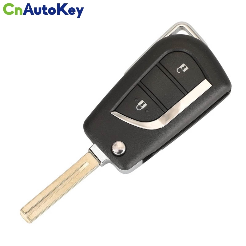 CN007267  2 Button BA2TA 433MHz 8A Chip 89070-0KB40 Folding Filp Remote Control Car Key Fob Fit For Toyota Hilux 2015 - 2020