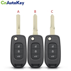CS010036   2/3 Buttons Flip Folding Remote Car Key Case Shell For Renault Dacia Logan Sandero Lodgy Dokker Duster 2016 Uncut Blade