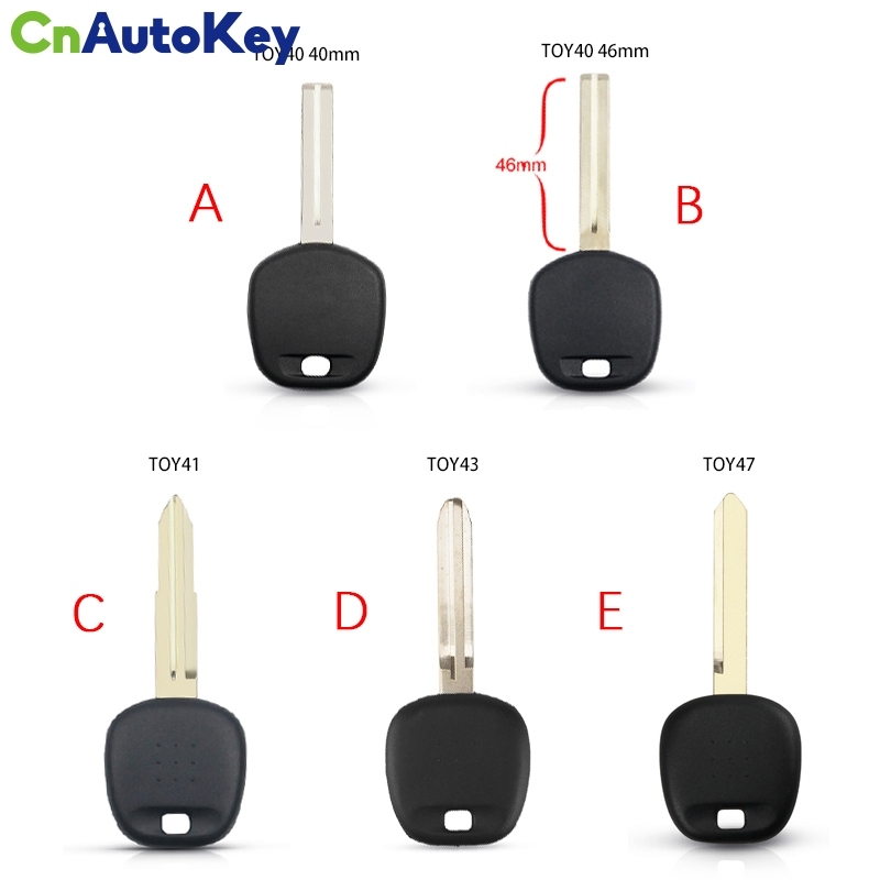 CS007126   Transponder Blank Chip Schlüssel Shell Für Toyota Rav4 Prado Corolla Camry Reiz Highlander Yaris Corolla Uncut Keine Logo