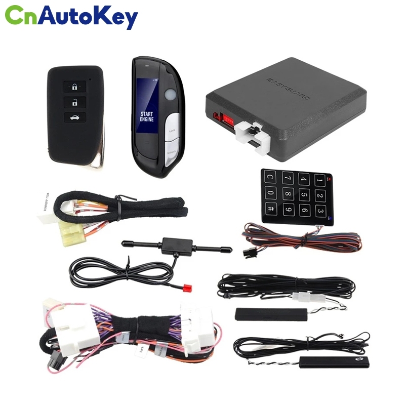 CNP162  EASYGUARD remote starter CAN BUS plug &amp; play car alarm fit for Lexus ES300H Hybrid ES200 2014-18 with factory start stop button