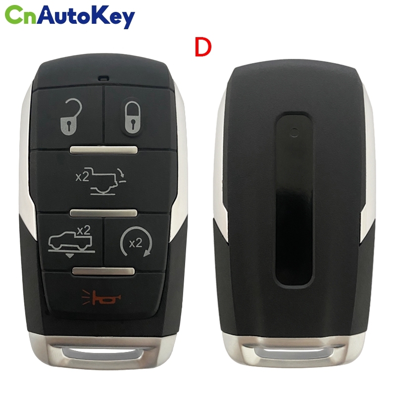 CN087044 3/4/5/6B Smart Prox Remote Key 433.92Mhz PCF7939M / HITAG AES / 4A Chip FCC ID: OHT-4882056 for Dodge Ram 1500 Pickup 2019 2020 -Aftermarket