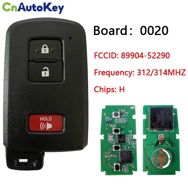 CN007145 2012-2019 For Toyota Prius RAV4 3- Button Smart Key