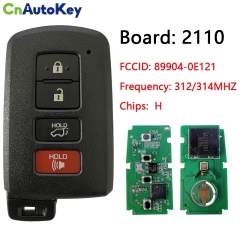CN007157 2014-2019 For Toyota Highlander  4-Button Smart Key  89904-0E121  HYQ14FBA (AG Board  2110)
