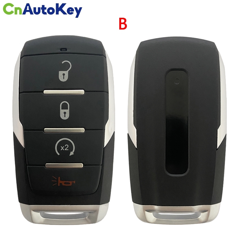 CN087044 3/4/5/6B Smart Prox Remote Key 433.92Mhz PCF7939M / HITAG AES / 4A Chip FCC ID: OHT-4882056 for Dodge Ram 1500 Pickup 2019 2020 -Aftermarket