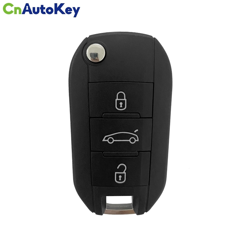 CN009051 3 Buttons Smart Remote Key For Peugeot 433 MHz Transponder HITAG AES（without logo）