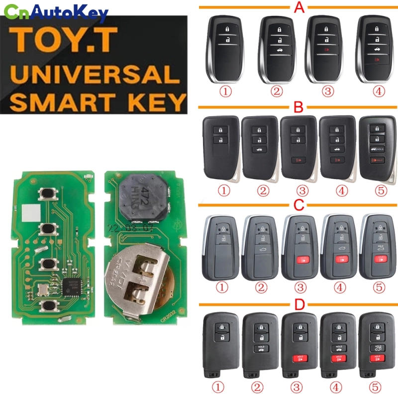 Xhorse VVDI XM Smart Key Universal Regeneral Remote Circuit Board VVDI Key for Toyota Camry Corolla RAV4 Highlander Crown ES300