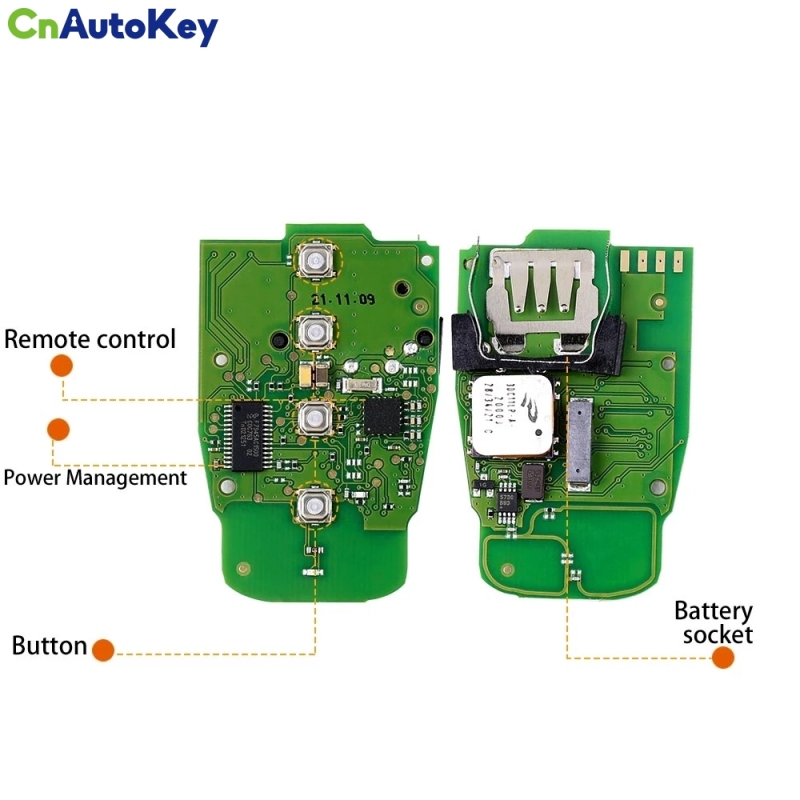 Xhorse XSADJ1GL VVDI 754J Smart Key for Audi 315/433/868MHZ A6L Q5 A4L A8L with Key Shell