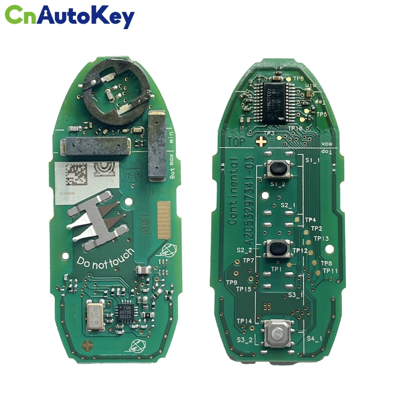 CN027098 Nissan MURANO 2009-2016 Genuine Smart Key 433MHz 285E3-1AN5B / 285E3-1TJ0E Transponder ID: PCF7952 HITAG 2 - ID46 FCCID: S180143002