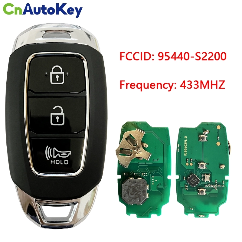 CN020163 Genuine Hyundai Santa Fe 2020 Smart Key Remote 3 Buttons 433 MHz HITAG 3 95440-S2200