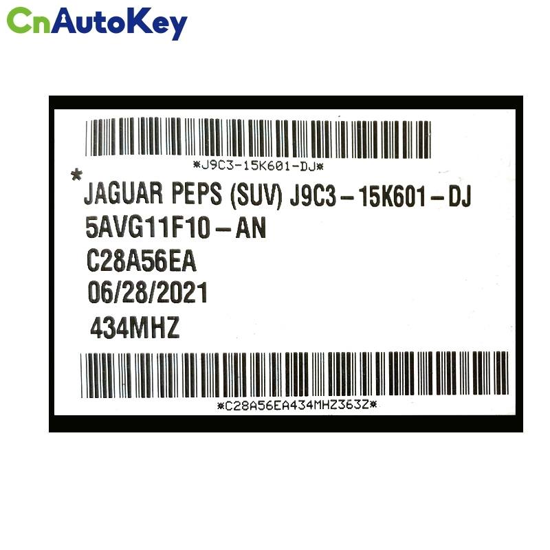 CN025012 Jaguar 2018-2020 5 Button Smart Key KOBJXF18A  434MHZ PEPS(SUV)  Keyless Go