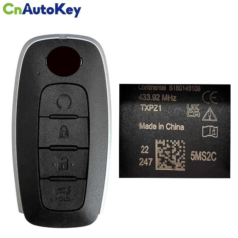 CN027101 Original 2023 N-issan Smart Key Remote 4 Buttons 434MHz Fcc ID KR5TXPZ1 S180146108 HITAG AES CHIP